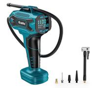 Ecarke Compressore d'aria portatile per batterie Makita 18V Li-Ion, max 11 bar, pompa d'aria portatile con manometro digitale, ideale per auto, moto, biciclette e pallacanestro- batteria non