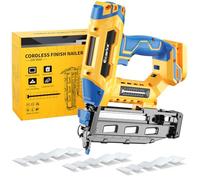 Ecarke Finish Nailer 16 Gauge compatibile con batteria Dewalt 20V, 3/4 a 2-1/2 pollici Cordless Straight Brad Nailer, regolazione senza attrezzi, doppia modalità di cottura pistola per unghie per