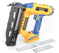 Ecarke Finish Nailer 16 Gauge compatibile con batteria Dewalt da 20 V - Chiodatrice a testa dritta senza fili da 3/4 a 2-1/2 pollici - Regolazione senza attrezzi - Doppia modalità di cottura Pistola