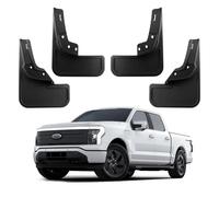 Ecarzo Parafanghi per Ford F150 Lightning Accessori 2022 2023 2024 Parafango per tutte le condizioni atmosferiche Parafanghi Anteriore e Posteriore Nessuna Foratura Necessaria Set di 4 Pezzi