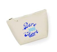 ECATE Brand - Pochette mare/trucchi 100% cotone riciclato - Nel Bere e nel Mare (34cm x 21cm) (Natural)