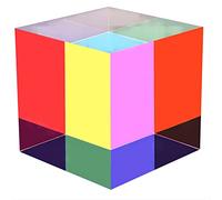 ECBANLI CMY Cubo colorato, 80 mm, in Acrilico, Multicolore, per l'educazione Fisica, l'apprendimento e la Decorazione da scrivania, Giocattoli scientifici e Regali per Bambini