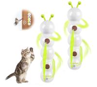 ECBLI Automatic Caterpillar Cat Toy, Interactive Caterpillar Cat Toy, Rechargeable Motion Activated Cats Toys, Bite Resistant, Automatic Kitten Toys for Bored Cats for all Ages Indoor Cat(2pcs)