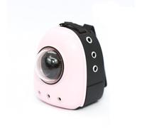 ECBLI Backpack for Labubu Accessories, Realistic Miniature Pet Space Carriers, Mini Backpack Keychain, Cute Doll Bags(Pink)