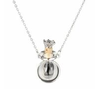 ECBLI Collana con Fiala di Sangue Vow of Hearts, Ciondolo con Bottiglia di Profumo A Forma di Cuore Trasparente(#d)
