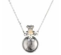 ECBLI Collana con Fiala di Sangue Vow of Hearts, Ciondolo con Bottiglia di Profumo A Forma di Cuore Trasparente(#c)