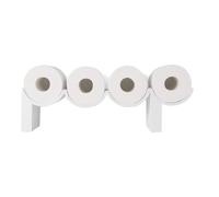 ECBLI Funny Poop Toilet Paper Holder Shelf, Humorous Poop Sign Bathroom Decor, White Funny Bathroom Whimsical Wall Decor, Functional Cute Quirky House Warming Boys Gift(1pc)