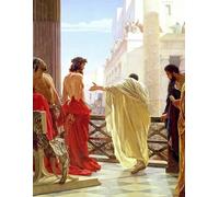 Ecce Homo - Antonio Ciseri - Large Notebook: 120 Lined Pages, College Ruled, 8.5"x 11" Journal Diary Notepad