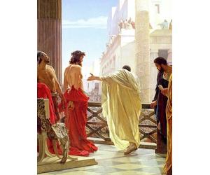 Ecce Homo - Antonio Ciseri - Large Notebook: 120 Lined Pages, College Ruled, 8.5"x 11" Journal Diary Notepad