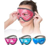 Eccelente maschera gel riutilizzabile, sia calda che fredda, che aiuta a lenire occhi gonfi, occhi stanchi, mal di testa, postumi di una sbornia, emicranie e occhiaie. (Pink)