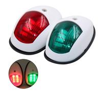 Eccellente Durata Coppia Luci di Navigazione Rosso e Verde 8 LED per Barche