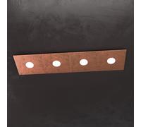 ECCENTRIC APPLIQUE-PLAFONIERA 4 LUCI FOGLIA RAME 1156-4L-FR