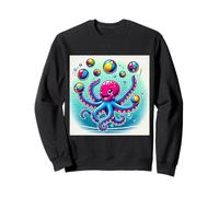 Eccentrico Octopus Juggling Balls in Un Oceano Stravagante Felpa