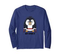 Eccentrico Pinguino superare Gli Ostacoli superarlo Maglia a Manica