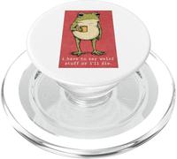 Eccentrico Rana Caffè Strano Roba Sarcastica Umorismo PopSockets PopGrip per MagSafe