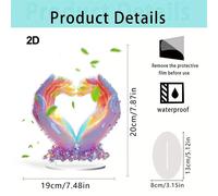 Eccezionale design di ornamenti in acrilico che parla il linguaggio dell'amore