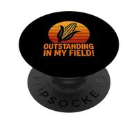 Eccezionale nel mio campo Divertente gioco di parole di verdure del contadino di mais PopSockets PopGrip Adesivo