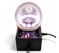 Eccitatore Per Sfera Al Plasma, Luce Ad Arco Dinamica Con Bobina Di Tesla Da 3,54 Pollici, Sfera In Vetro Xe/kr/ne, Per Decorazioni Per Feste, Segnale Di Avvertimento Per Attività All'aperto E Reg Xe
