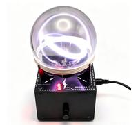 Eccitatore Per Sfera Al Plasma, Luce Ad Arco Dinamica Con Bobina Di Tesla Da 3,54 Pollici, Sfera In Vetro Xe/kr/ne, Per Decorazioni Per Feste, Segnale Di Avvertimento Per Attività All'aperto E Reg Kr