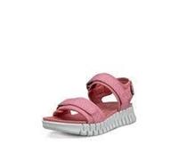 Ecco 213103 Sandali Comodi In Vera Pelle Rosa/Pink Con Plantare Contabile