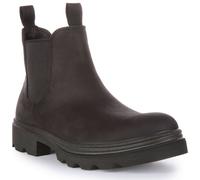 ECCO 214704-02001 Raschietto da Infilare Elastico Stivali Chelsea Nero Uomo UK 6