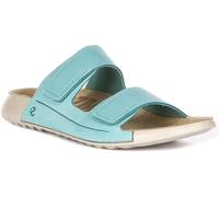 Ecco 2Nd Cozmo W Sandalo In Nubuck Blu Con Doppia Cinghia Per Uomo UK 3 - 8