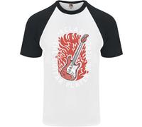 Ecco Arrivare Il Chitarrista Uomo T-Shirt Baseball A Maniche Corte