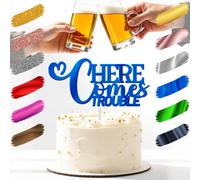 Ecco Arrivare Il Problema Cake Topper Acrilico 3mm Spesso E Classy - 6" E 3.23"