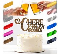 Ecco Arrivare Il Problema Cake Topper Acrilico 3mm Spesso E Classy - 6" E 3.23"