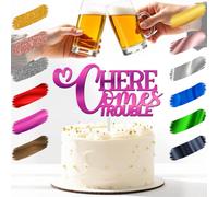 Ecco Arrivare Il Problema Cake Topper Acrilico 3mm Spesso E Classy - 6" E 3.23"