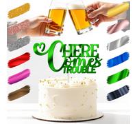 Ecco Arrivare Il Problema Cake Topper Acrilico 3mm Spesso E Classy - 6" E 3.23"