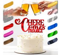 Ecco Arrivare Il Problema Cake Topper Acrilico 3mm Spesso E Classy - 6" E 3.23"