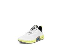 ECCO Biom C4 Boa Gore-Tex Scarpe da Golf Impermeabili da Uomo, Bianco/Giallo, 9-9.5
