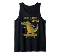 Ecco Che Arriva Il Problema Crocodile Skateboard Skateboard Canotta