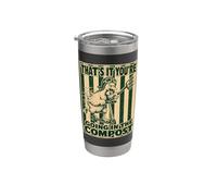 Ecco che stai andando nel compost Funny Goose Bicchiere termico in acciaio inox doppia parete