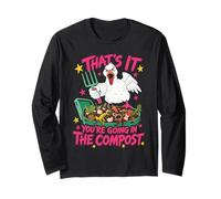 Ecco Che stai Andando nel Compost Funny Goose Maglia a Manica