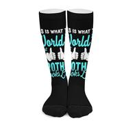 Ecco come appare il miglior fratello del mondo Calze a compressione per donna e uomo Calze alte per la corsa e i viaggi Calze a compressione per uomo e donna, modello a gambaletto alto, ideali per la