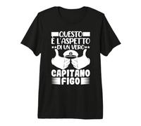 Ecco Come appare Un Capitano Figo Cool Barca Nave Mare Maglietta Premium