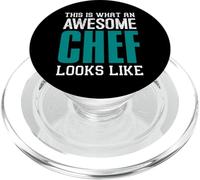 Ecco come appare un fantastico Chef Funny Cook Kitchen PopSockets PopGrip per MagSafe