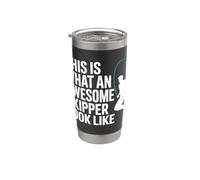 Ecco come appare un fantastico skipper Bicchiere termico in acciaio inox doppia parete
