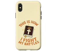 Ecco come combatto la Bibbia delle mie battaglie Custodia per iPhone X/XS
