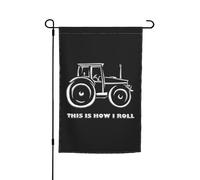 Ecco come faccio a rotolare il trattore agricolo da 12x18 pollici per la decorazione esterna del cortile