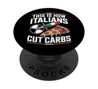 Ecco come gli italiani tagliano gli amanti della pizza ai carboidrati PopSockets PopGrip Adesivo