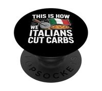 Ecco come noi italiani tagliamo i carboidrati amanti della pizza PopSockets PopGrip Adesivo