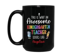 Ecco Cosa Fa Un'Insegnante D'Asilo Fantastica Tazze Di Caffè Novità Tazza Mug Durevole Tazza Colazione Regalo Carino Per Festa Della Mamma Fidanziati Natale Regalo 330ml