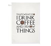 Ecco Cosa Faccio Bevo Caffè So Cose Asciugamano Divertente Per Compleanno