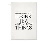 Ecco Cosa Faccio Bevo Tè So Cose Asciugamano Divertente Per Compleanno