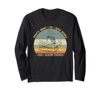 Ecco Cosa Faccio leggo Libri e so Cose Che leggono Tee Maglia a Manica