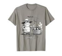 Ecco Cosa stai Andando nel Compost Funny Frog Gardener Maglietta