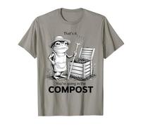 Ecco Cosa stai Andando nel Compost Funny Gardener Frog Maglietta